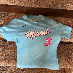 Men’s Miami Dwayne Wade #3 Tee Size Small